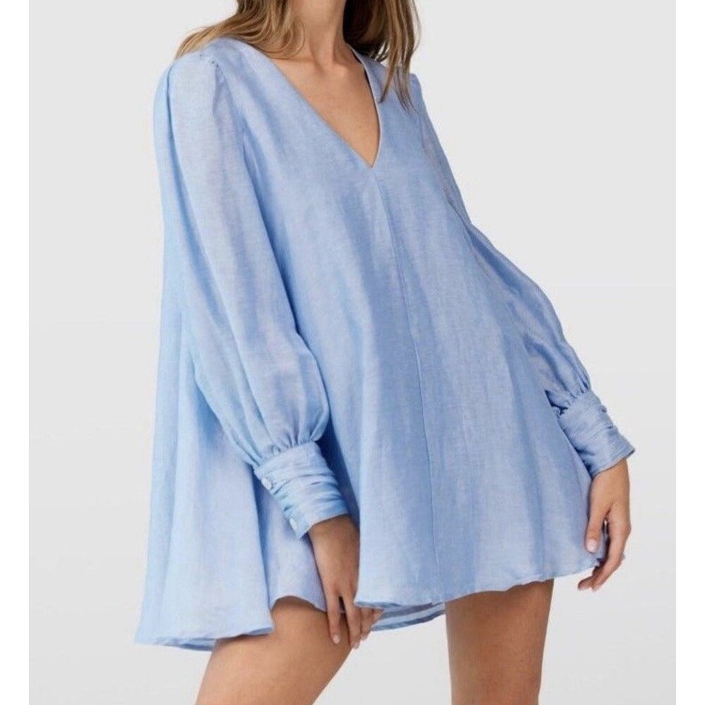 C/MEO Collective Womens Printed V-neck Unstoppable Playsuit mini dress Size S